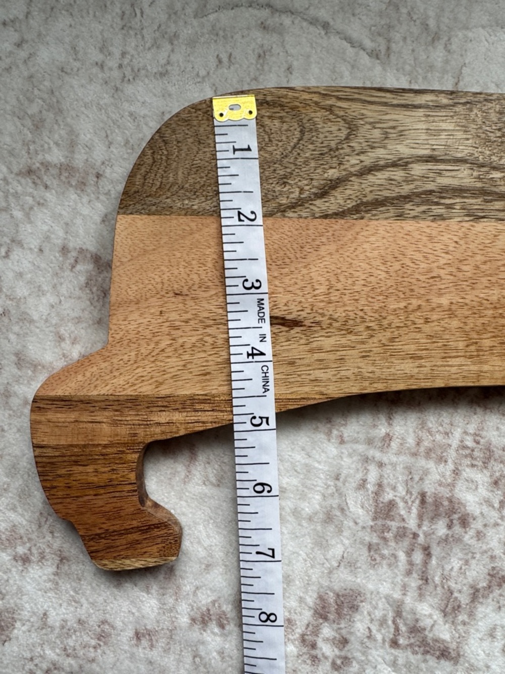 Dachshund Shaped Wood Serving Board - Natural Brown Tones - Picture 5 of 5